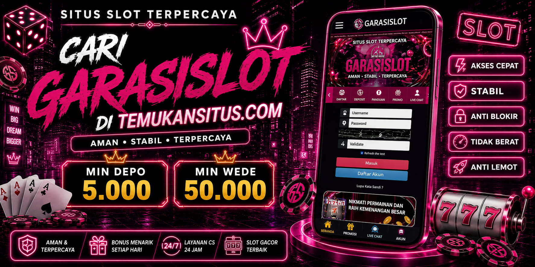 GARASISLOT Adalah Slot Gacor Terpercaya Dan Terbaik di Indonesia